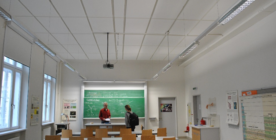 Schallabsorber-Platten in Erich Fried Gymnasium