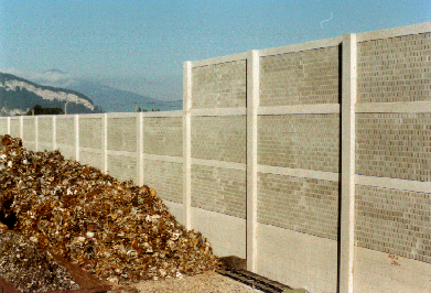 Lärmschutzwand - Loacker Recycling