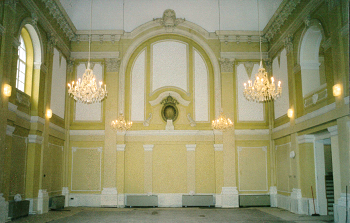 Akustikspritzputz im Stadtsaal Korneuburg