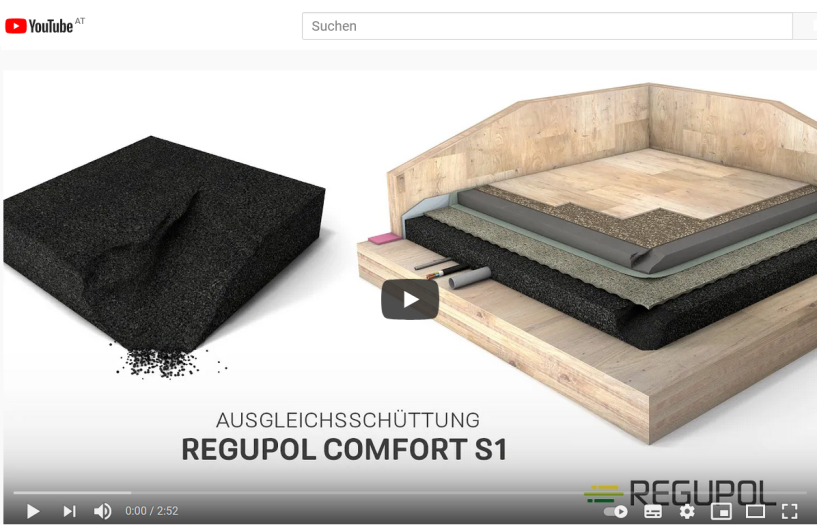 Regupol comfort S1-Ausgleichsschüttung